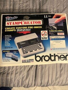 Brother StampCreator SC-100 Stamp Maker - Black, White, Red